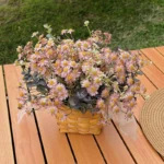 Artificial Daisy Plant in a Basket 3