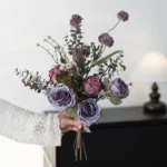 Artificial Rose and Eucalyptus Bouquet 3