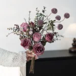 Artificial Rose and Eucalyptus Bouquet 2