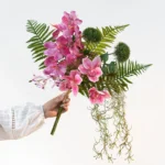 Artificial Orchid Hand Tied Bouquet 6