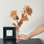 Dried Look Artificial Rose Stem 6