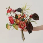Artificial Boho Wedding Bouquet 6