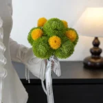 Green Artificial Wedding Bouquet 1