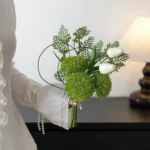 Green Artificial Wedding Bouquet 5