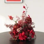 Red Artificial Flower Arrangement 3