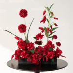 Red Artificial Flower Arrangement 1