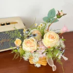 Small Artificial Flower Gift Basket 1