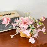 Small Artificial Flower Gift Basket 2