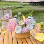 Artificial Summer Flower Basket 2