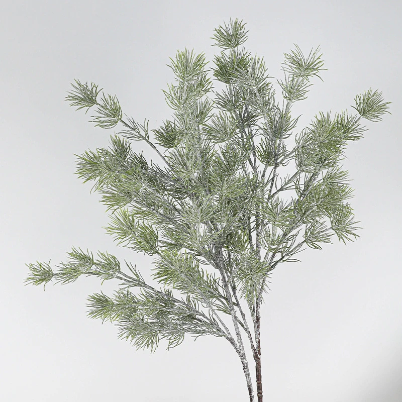 Frosted larch, open artificial Christmas foliage spray