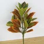 Artificial Croton Leaf Stem 3