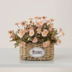 Oval Artificial Flower Basket 6
