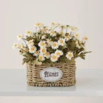 Oval Artificial Flower Basket 5
