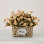 Oval Artificial Flower Basket 4