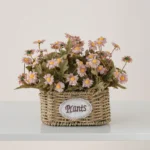 Oval Artificial Flower Basket 3