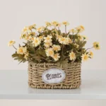 Oval Artificial Flower Basket 1