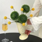 Artificial Flowers in a White Vase 3