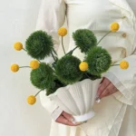 Artificial Flowers in a White Vase 1