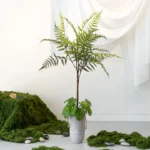 Artificial Potted Plant, Cement Pot 1