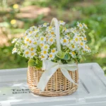 Artificial Daisy Basket 4
